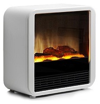 Электрическая печка Dimplex Cube. Цвет: черный с белым обрамлением.