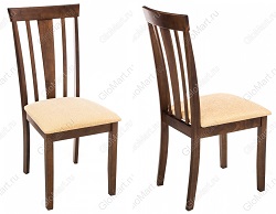 Обеденная группа: стол и четыре стула. Стул. Цвет бежевый/эспрессо. 