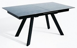 Раскладной стол с керамическим покрытием. Цвет темно-серый.