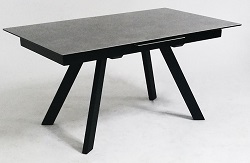 Раскладной стол с керамическим покрытием. Цвет серо-бежевый.