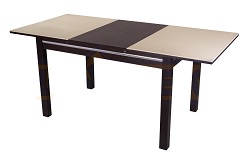 Раздвижной стол из ЛДСП и искусственного камня для кухни. 