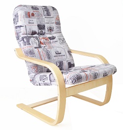 Кресло для отдыха. Цвет ткани: винум-03, каркас береза.