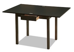 Раскладной стол из массива бука, цвет венге.