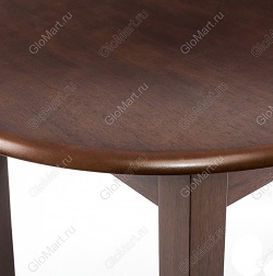 Овальный раскладной стол из дерева. Цвет капучино. Фрагмент столешницы.
