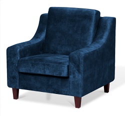 Кресло из набора мебели. Цвет синий.