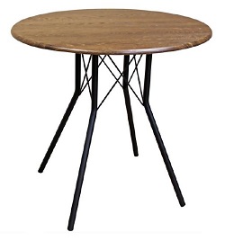 Круглый стол из МДФ на металлических опорах. цвета в ассортименте.