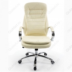 Компьютерное кресло из металла на роликах. Материал обивки - искусственная кожа. Цвета: серый, черный, коричневый, кремовый. Высота сиденья регулируется