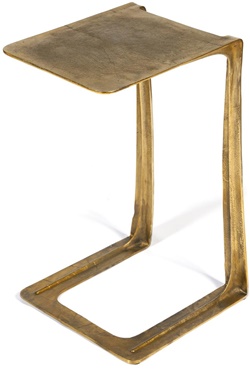 Приставной столик из алюминиевого сплава, цвет античная медь