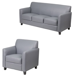 Мягкие кресло и диван в современном стиле