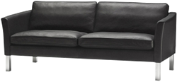 Мягкий диван в современном стиле на металлическом каркасе