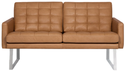 Современный, компактный диван на металлических ножках