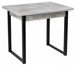 Раскладной стол из МДФ на металлокаркасе. Цвет бетон.