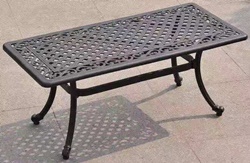 Прямоугольный стол из металла AW-73853
