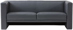 Мягкий диван с широкими подлокотниками в современном стиле