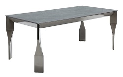 Нераскладной керамический стол. Цвет серый.
