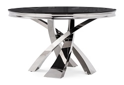 Стеклянный стол с черной столешницей WV-13328