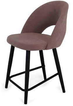 Полубарный стул из ткани KB-13406
