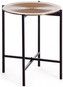 Небольшой кофейный столик из алюминиевого сплава, цвет: черный/античная медь