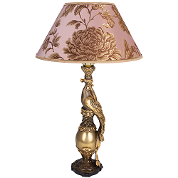 Лампа настольная с абажуром из жаккарда BO-17593