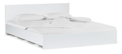 Белая двуспальная кровать WV-14125
