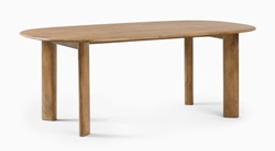 Деревянный овальный стол AL-14259