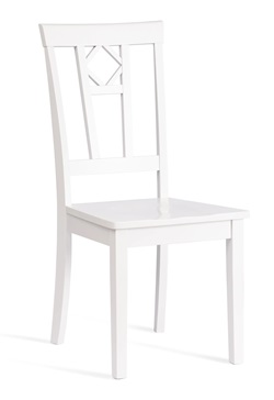 Деревянный стул с жестким сиденьем. Цвет молочный.