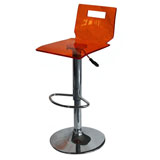 Барные стулья, оригинального дизайна. 
Особенность стула прозрачность сиденья и спинки.
Размер: 37*34*104 
Производство: Китай.
