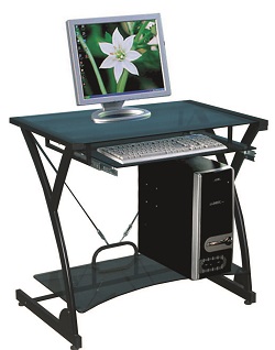 Компьютерный стол с тонированным стеклом на металлокаркасе
Производство: Китай