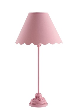 Розовая лампа с абажуром SL-3655