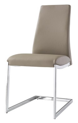 Материал стула: металлический каркас, искусственная кожа. Цвет серый.
