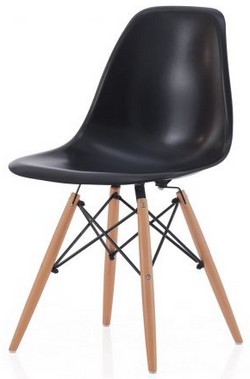 Стулья выполнены из массива дерева. Спинка и сиденье сделаны из пластмассы.
Цвет стульев: черный.