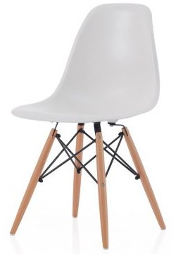 Стулья выполнены из массива дерева. Спинка и сиденье сделаны из пластмассы.
Цвет стульев: белый.