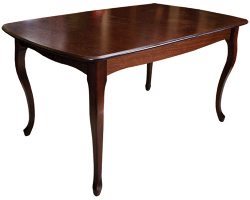 Стол раздвижной с прямоугольной столешницей. цвет темно-коричневый (тон 9)