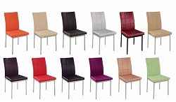 Металлический стул со спинкой, цвета а ассортименте. 