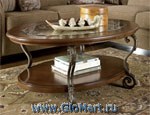 Журнальные столы из дерева, стекла и металла SL-1164