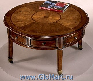 Журнальный стол на колесиках. Размер: D 101 см., высота 51 см. увеличить