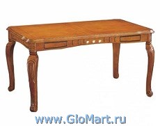 Деревянный стол. Материал: дерево. Размер:
1450(+300)х880х750. Цвет: лесной орех. Производство:
Китай.
