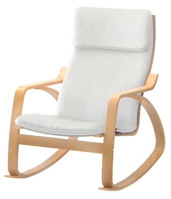 Кресло-качалка  деревянное. Размер кресла - 670*920*870 мм. 
Цвет: сливочно-белый. 
Производство - Тайвань (Китай).