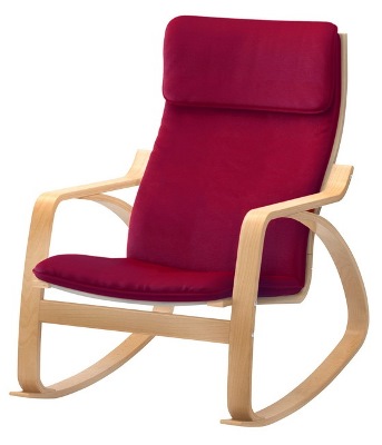 Кресло-качалка  деревянное. Размер кресла - 670*920*870 мм. 
Цвет: бордо. 
Производство - Тайвань (Китай).