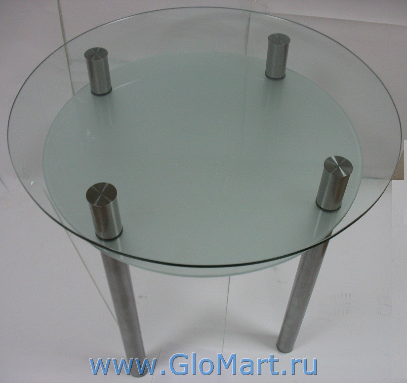 GloMart: круглый кухонный стол из стекла AS