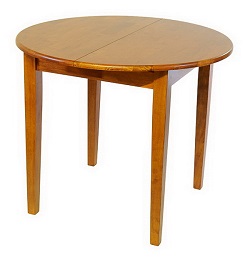 стол деревянный круглый раздвижной, цвет Античный дуб