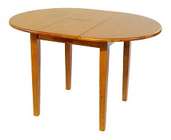 стол деревянный круглый раздвижной, цвет Античный дуб