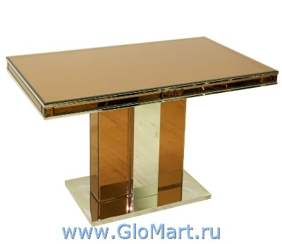 Стол стеклянный прямоугольный в деревянной оправе. Размер: 140*80*76см.
Ножка стола деревянный массив.
