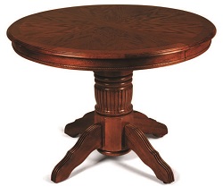 Обеденный раскладной стол из массива дерева. Цвет: дуб в красноту