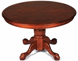 Раскладной стол из массива дерева. Цвет: дуб в красноту.