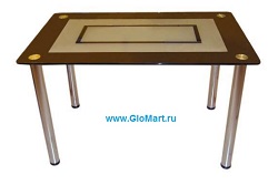 Стеклянный стол с рисунком FS-71440