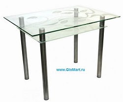 Прямоугольный стеклянный стол FS-71418 
