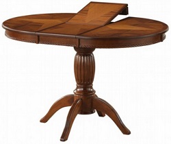 Круглый деревянный раскладной стол. 