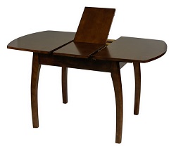 Раскладной деревянный стол. Цвет Темный дуб.