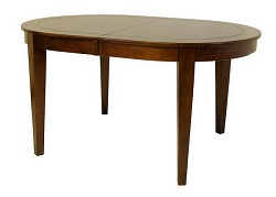 Стол обеденный деревянный раскладной с овальной столешницей